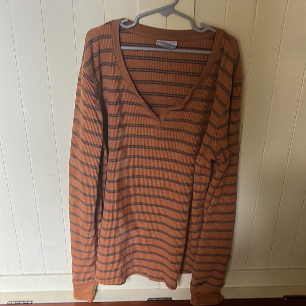 Columbia striped thermal top